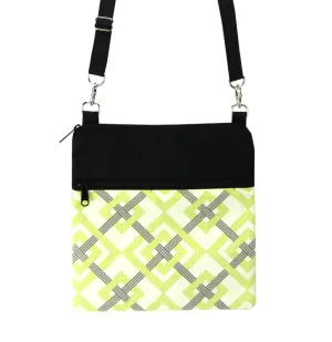 Squared in Yellow | Black Nylon | RTS Mini Square Crossbody Bag