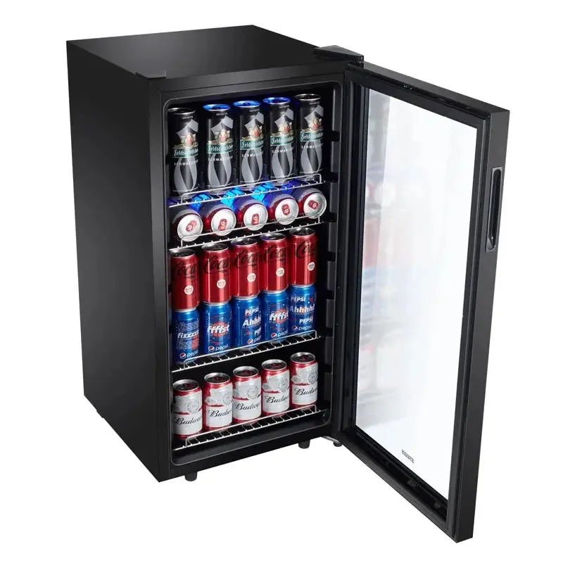 STAIGIS 126 Cans (12 Oz.) 3.2 Cubic Feet Freestanding Beverage Refrigerator with Wine Storage