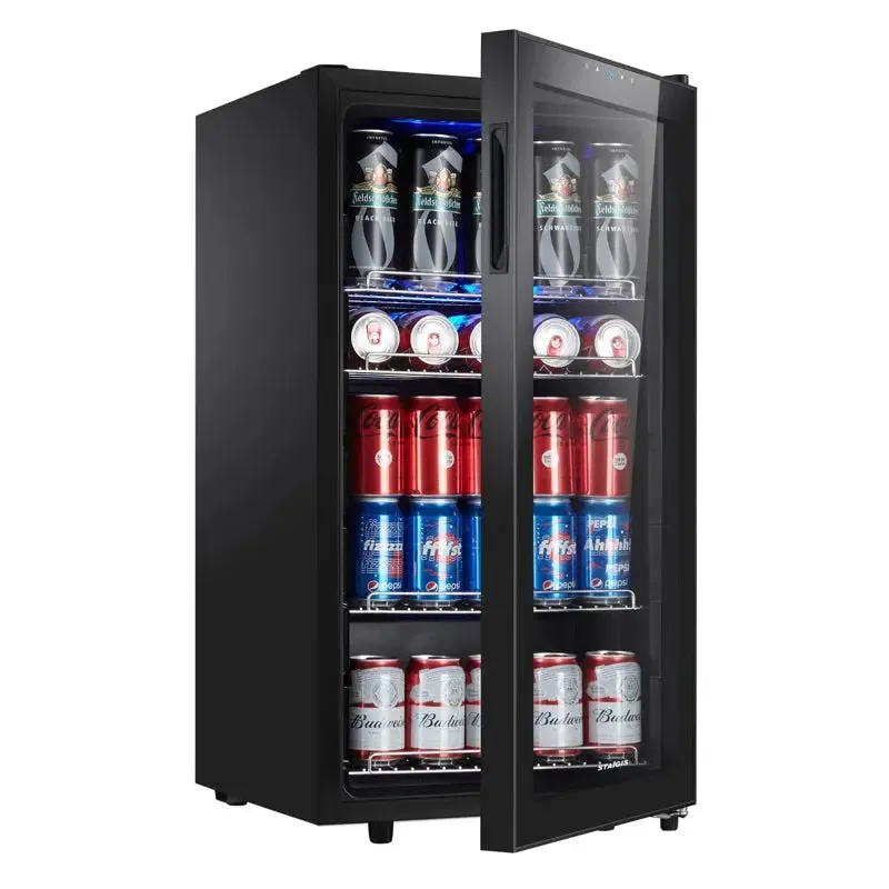 STAIGIS 126 Cans (12 Oz.) 3.2 Cubic Feet Freestanding Beverage Refrigerator with Wine Storage