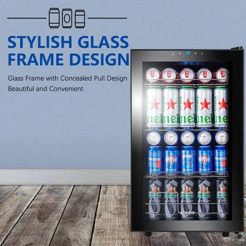 STAIGIS 2.5 Cubic Feet Freestanding Mini Fridge
