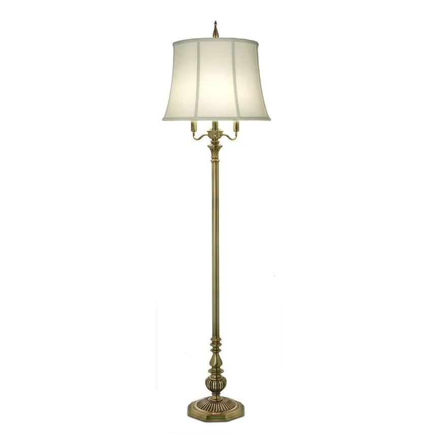 Stiffel 6-Way Antique Brass Floor Lamp