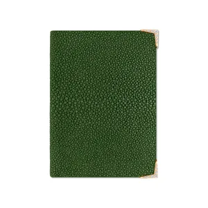 StingHD Diamond-Encrusted Rose Gold & Green Stingray Leather Wallet