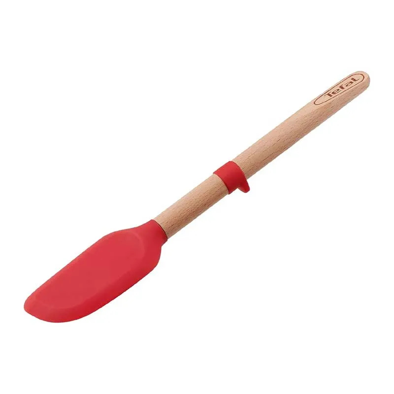 Tefal, Ingenio Wooden Maryse – Soft Spatula – Wood/Red