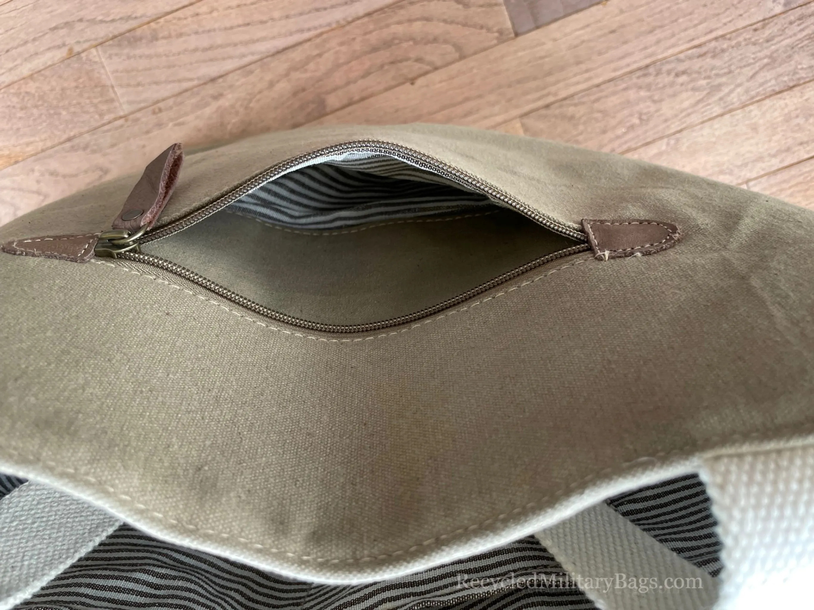 The Best Beach Bag Ever! Sustainable Military Canvas