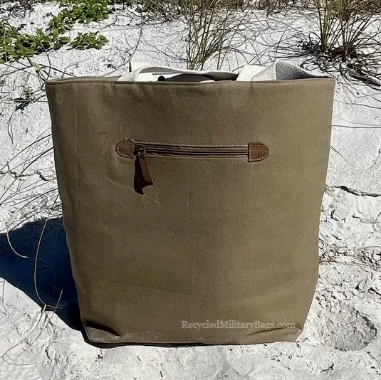 The Best Beach Bag Ever! Sustainable Military Canvas