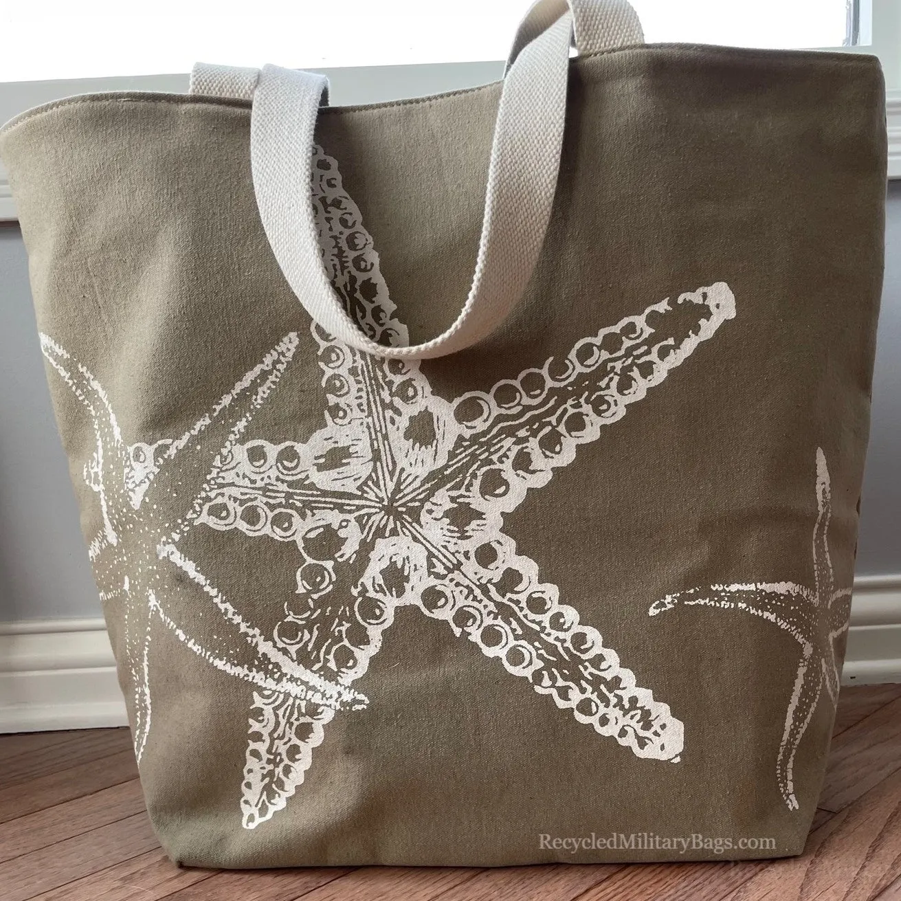 The Best Beach Bag Ever! Sustainable Military Canvas