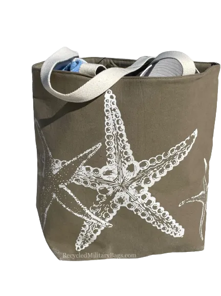 The Best Beach Bag Ever! Sustainable Military Canvas