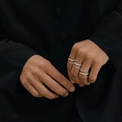 The Lab Grown Graduated Diamond Spiral Ring