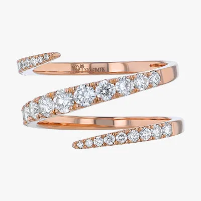 The Lab Grown Graduated Diamond Spiral Ring