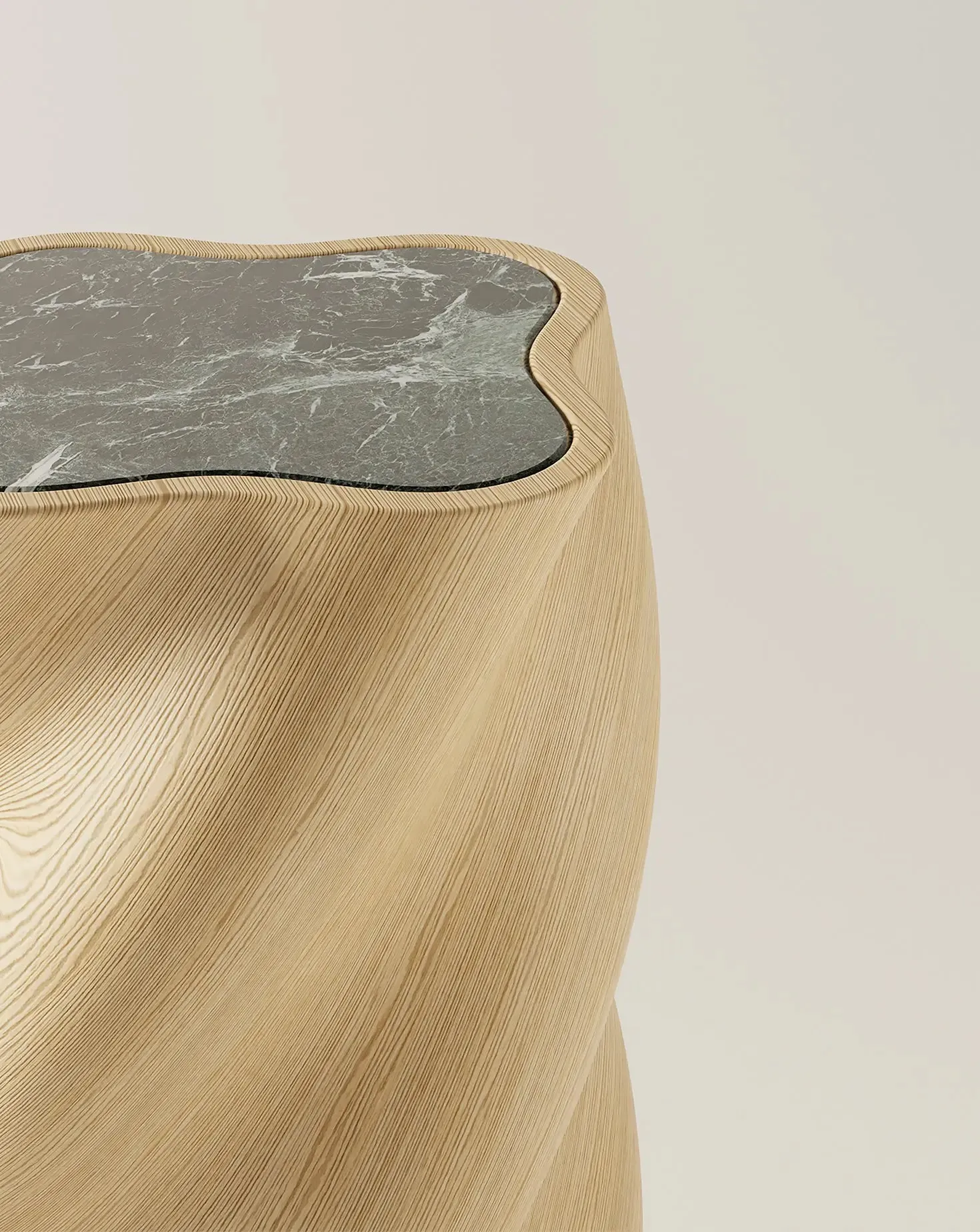 The U Line Wood and Verde Alpi Table
