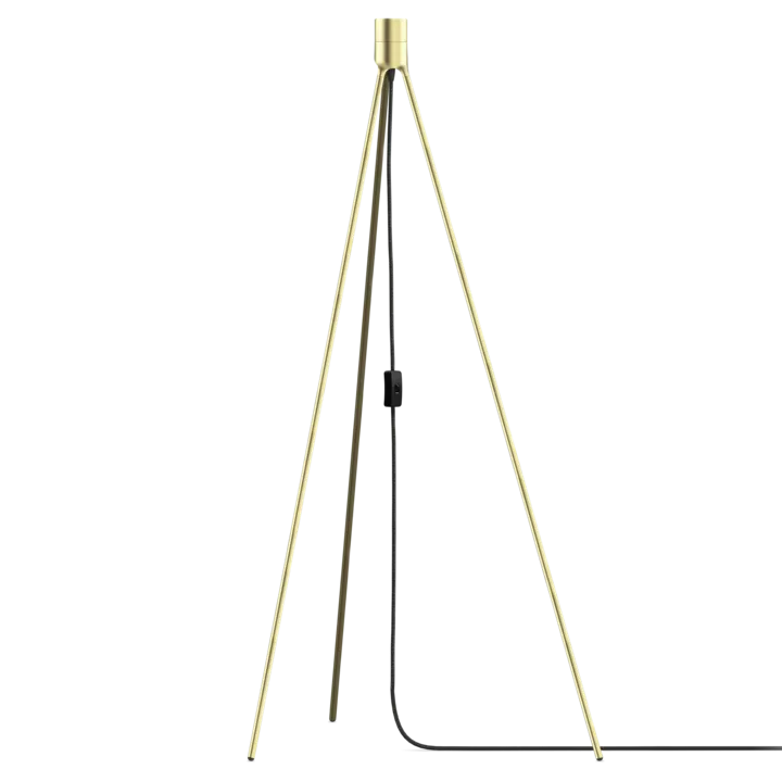TRIPOD Brushed Brass Floor Lamp Stand