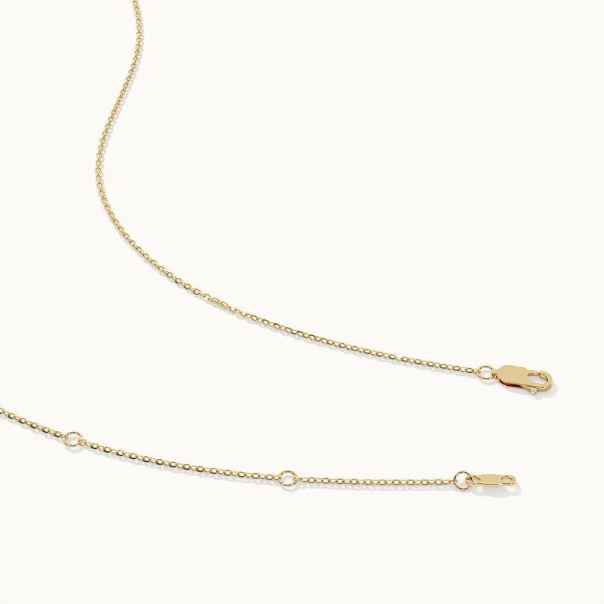 Vertical Infinity Diamond Necklace