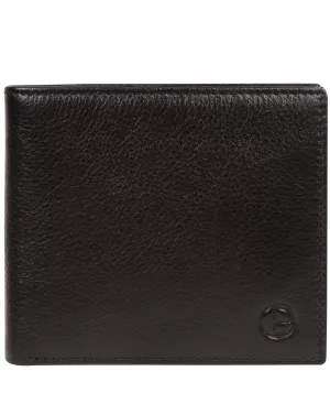 'Viking' Black Leather Bi-Fold Wallet