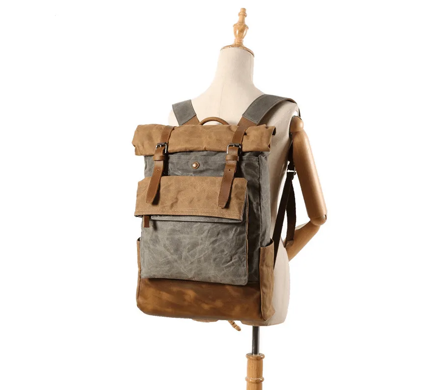 Vintage Canvas Cascade Backpack