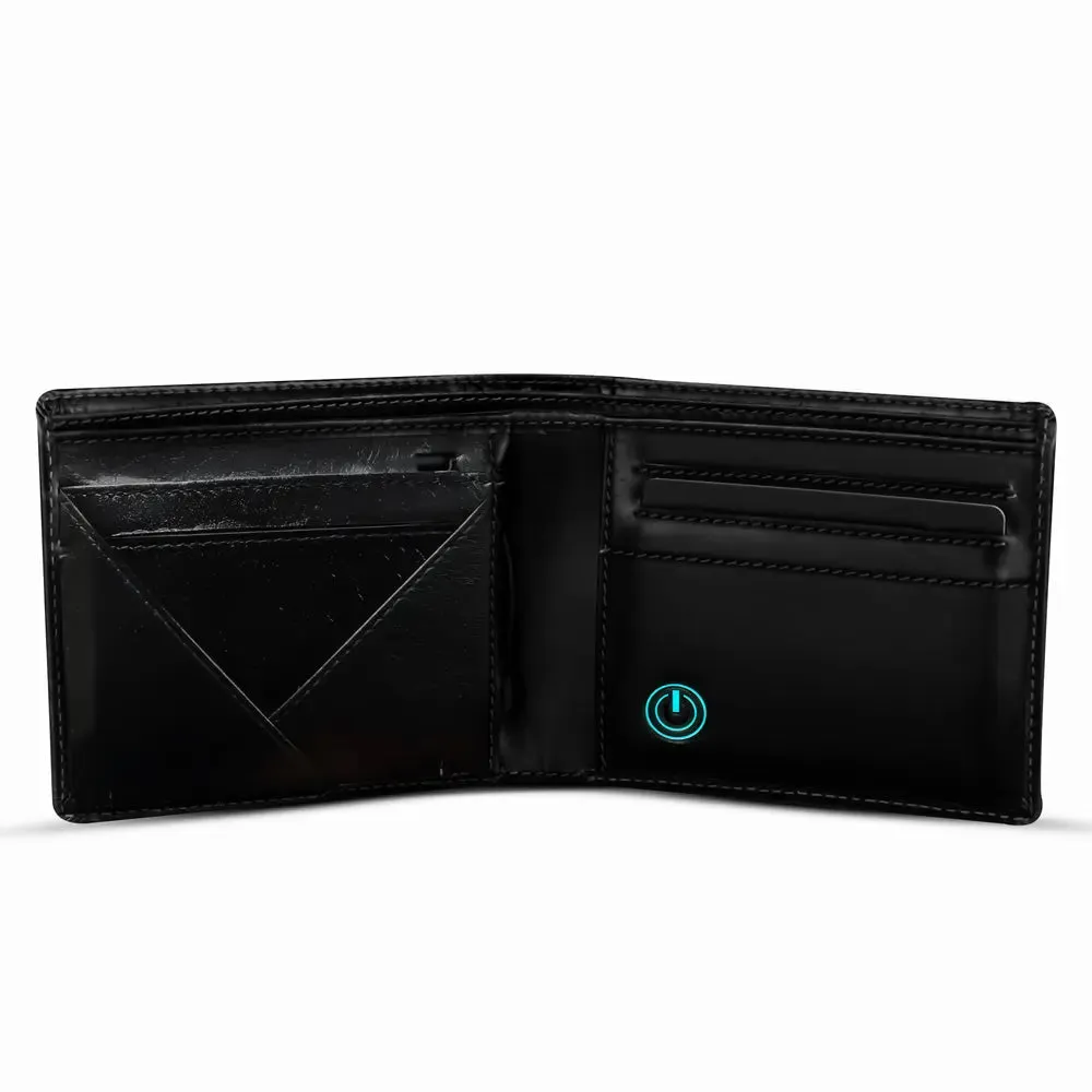 Wallet-bot Classic | Smart wallet | Inbuilt Powerbank  (Black)