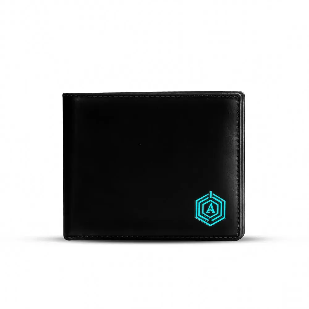 Wallet-bot Classic | Smart wallet | Inbuilt Powerbank  (Black)