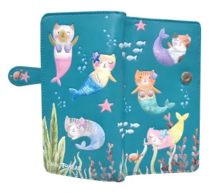 Wallet - Cat Mermaids in Teal