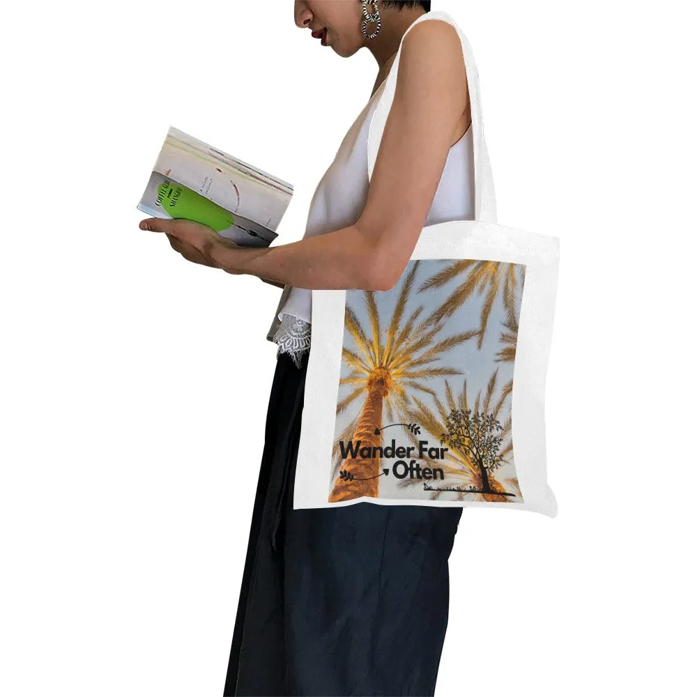 Wander Far ... Often 2 Large Canvas Tote Bag (Made in Australia)