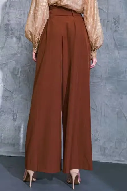 Wide Leg Brown Pant