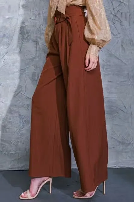 Wide Leg Brown Pant
