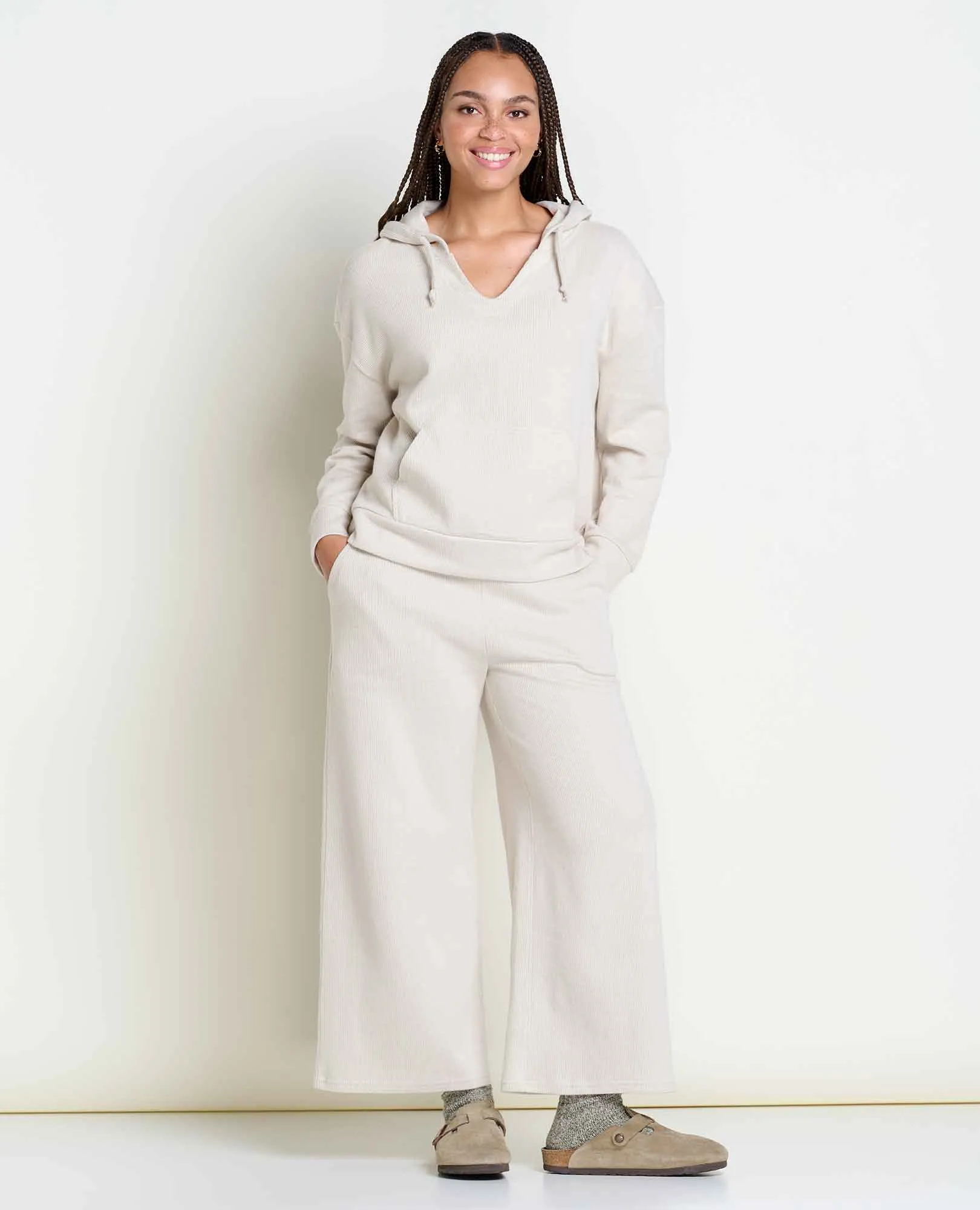 Women's Byrne Wide Leg Pant - Oatmeal