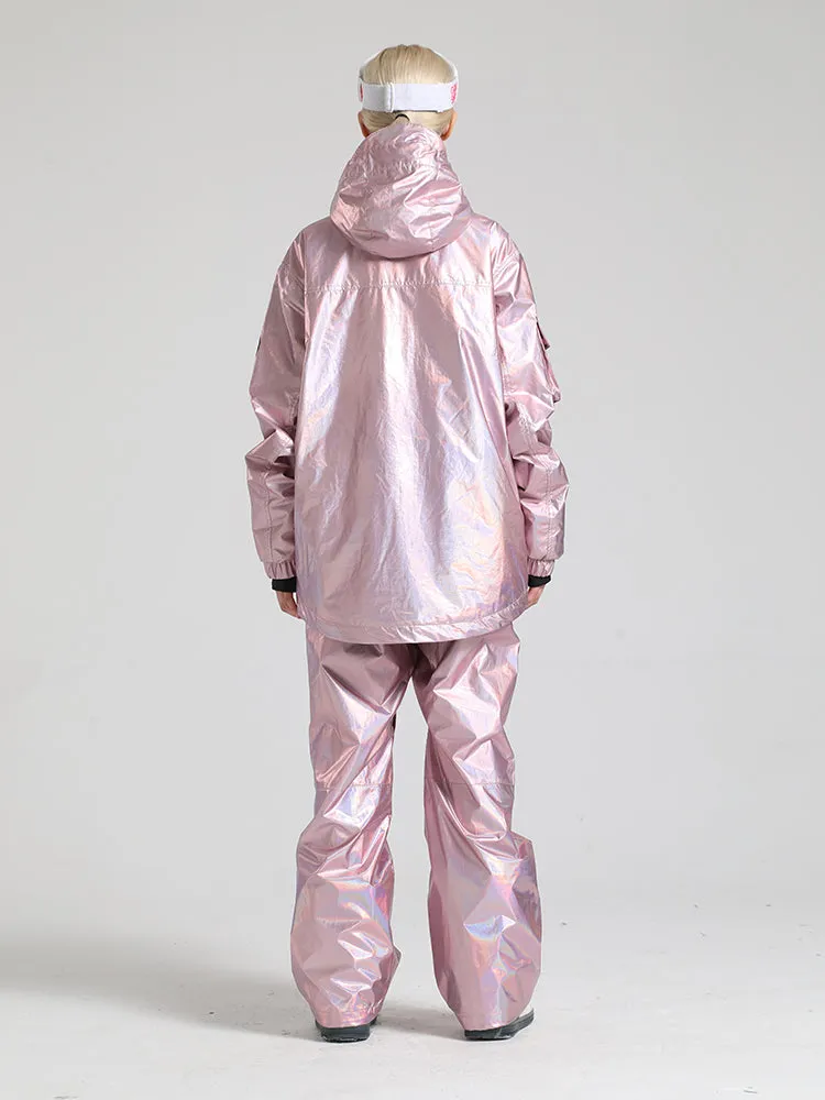 Women's Pink Dazzling Ski Suit