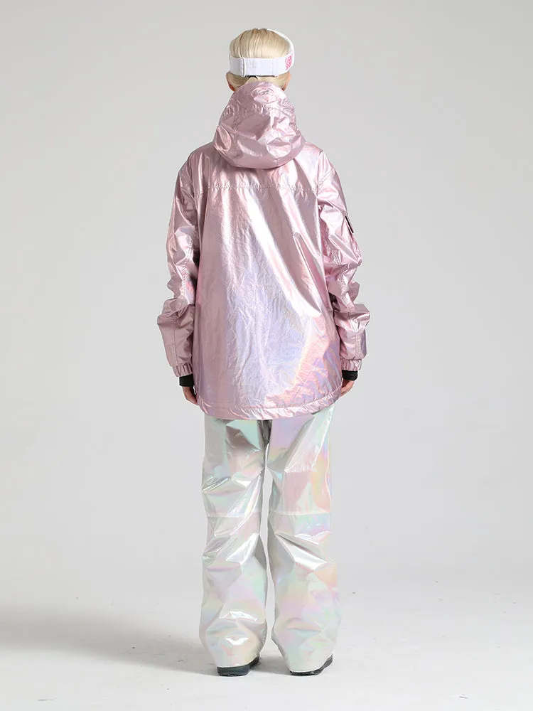 Women's Pink Dazzling Ski Suit