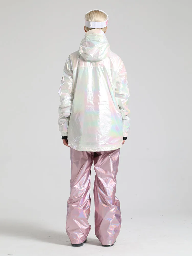 Women's Pink Dazzling Ski Suit