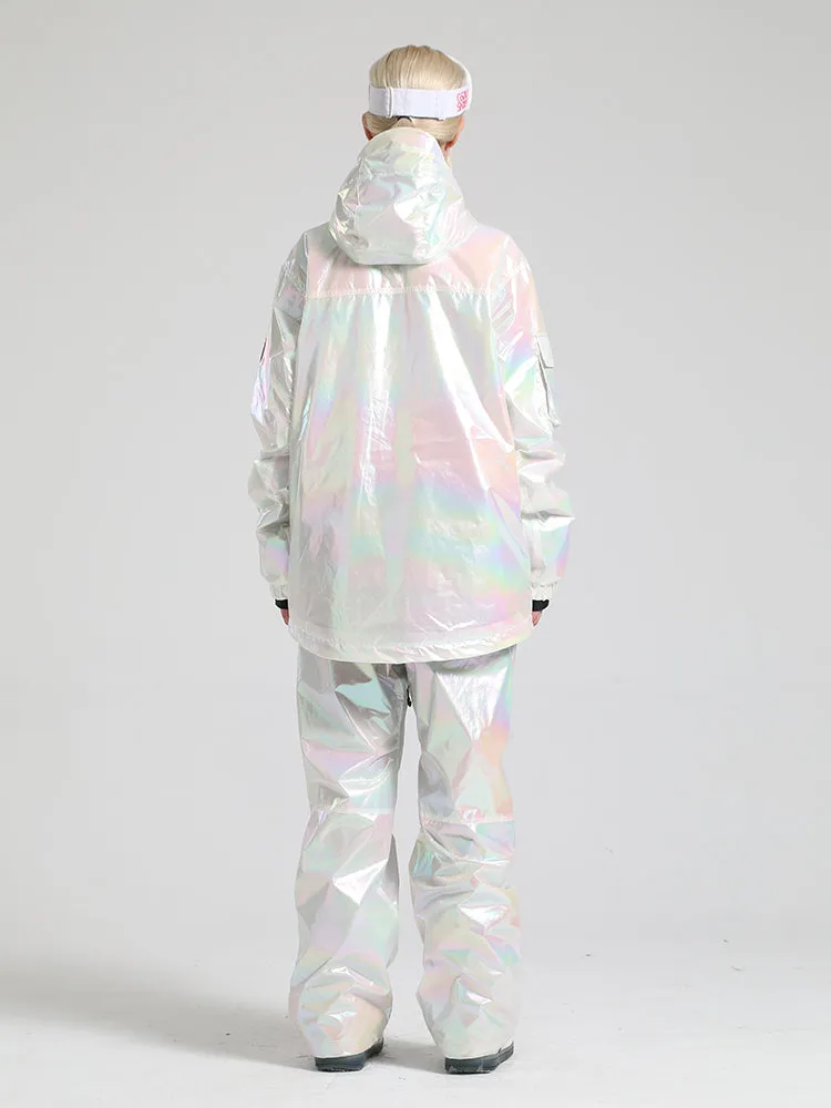 Women's Pink Dazzling Ski Suit