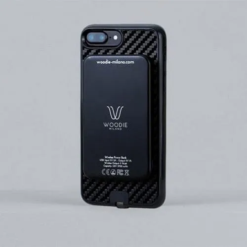 Woodie Milano Wireless Power Bank – Carbon Look Black