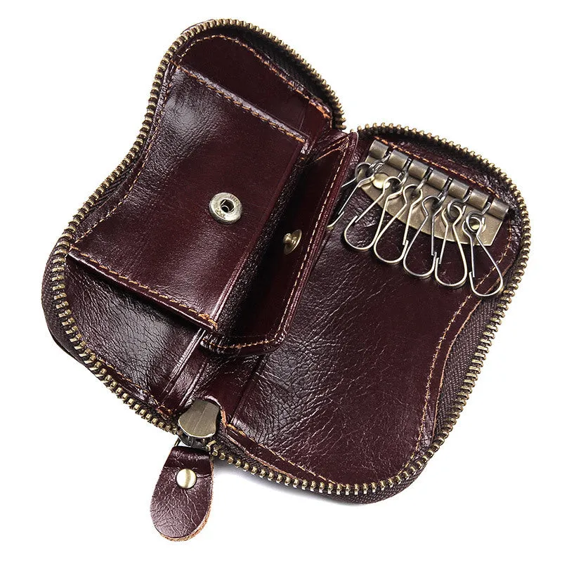 YAAGLE Wax Leather Car Key Wallet Case YG8128