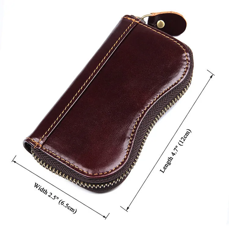 YAAGLE Wax Leather Car Key Wallet Case YG8128