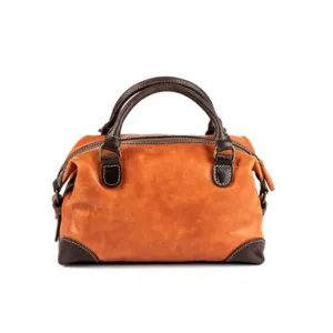 YAAGLE Women Real Leather Contrast Color Soft Top-Handle Bag Tote YG222