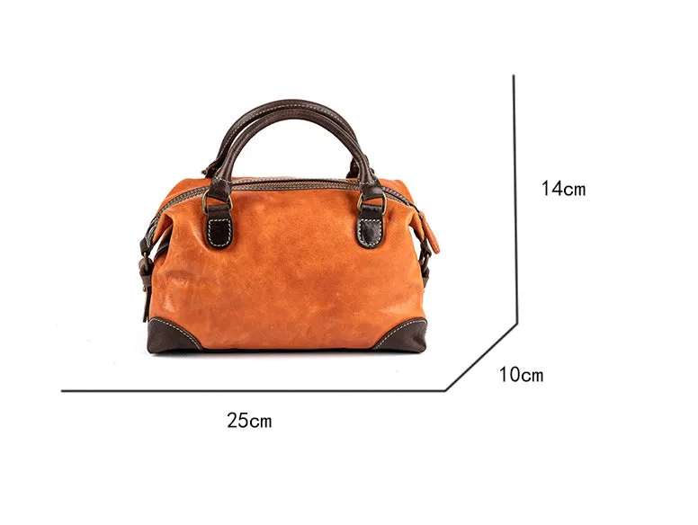 YAAGLE Women Real Leather Contrast Color Soft Top-Handle Bag Tote YG222