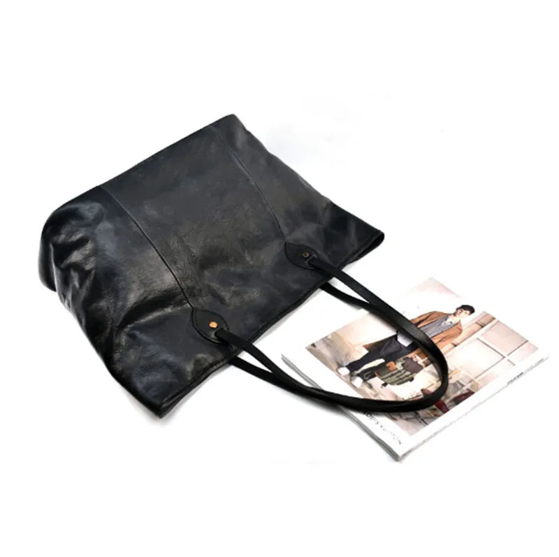 YAAGLE Women Vintage Soft Tanned Leather Handbag Tote YG8556