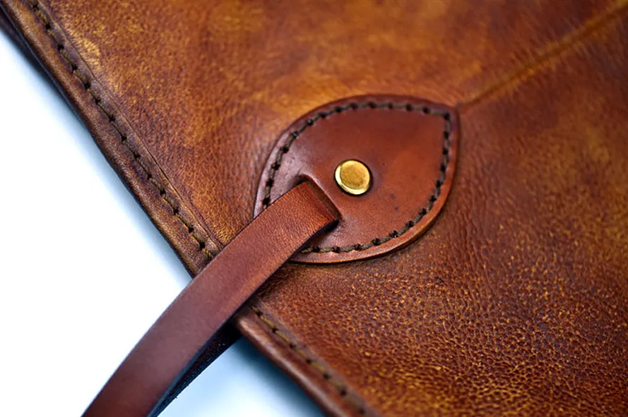 YAAGLE Women Vintage Soft Tanned Leather Handbag Tote YG8556